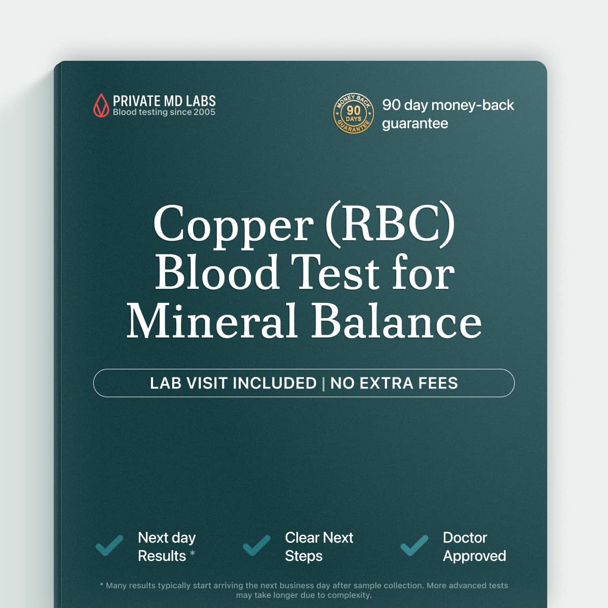 Copper RBC test for nutrition deficiency, metabolism, and mineral balance concerns