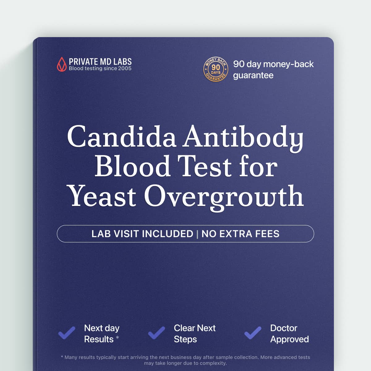 Candida albicans IgG antibody test for digestive issues and suspected yeast overgrowth