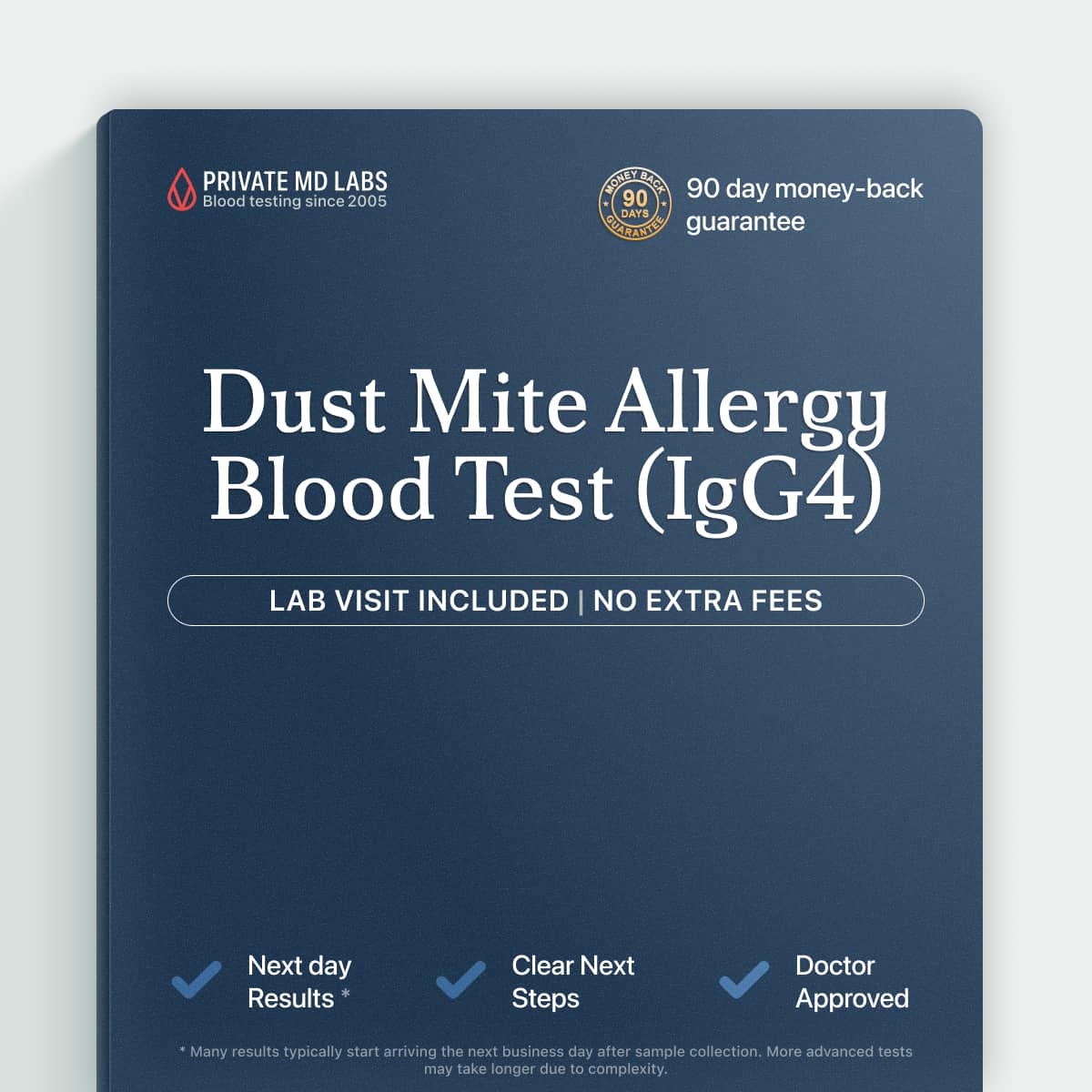Dust mite IgG4 allergy blood test for people with allergy symptoms