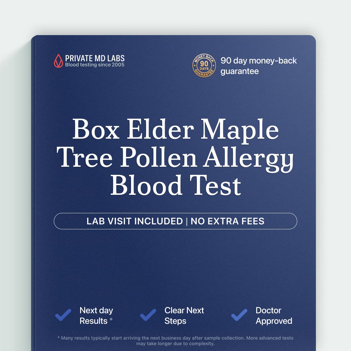 Food allergy test for Box Elder Maple pollen-related IgG4 sensitivity reactions