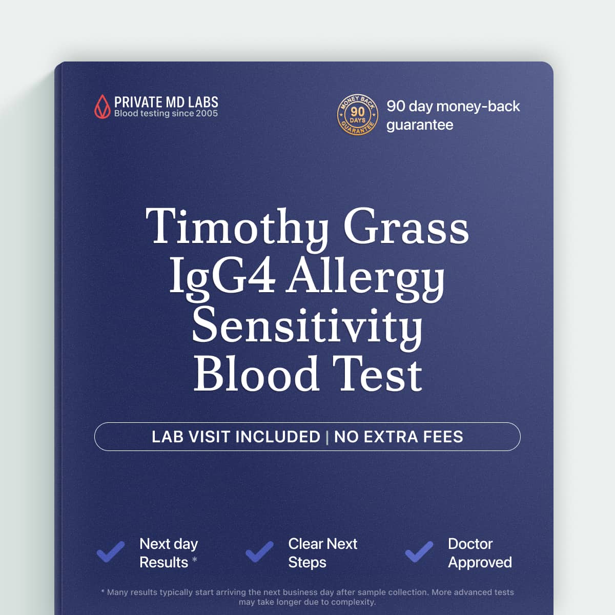 Timothy grass IgG4 food/allergen sensitivity test for people with unexplained reactions