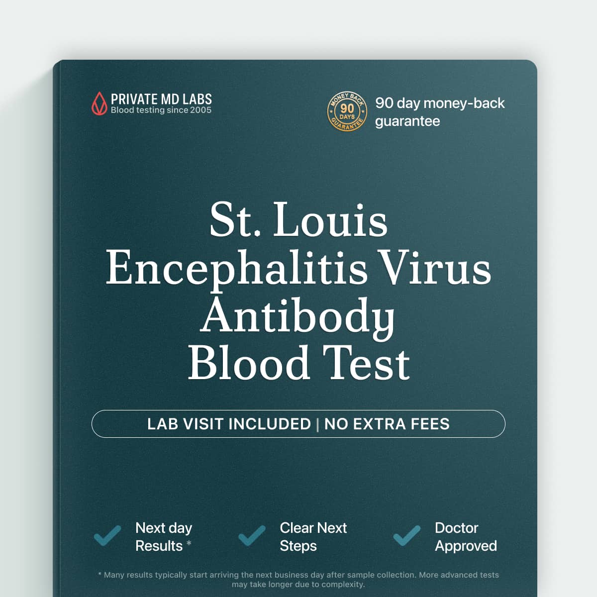 St. Louis encephalitis virus antibody test for mosquito exposure and brain infection symptoms