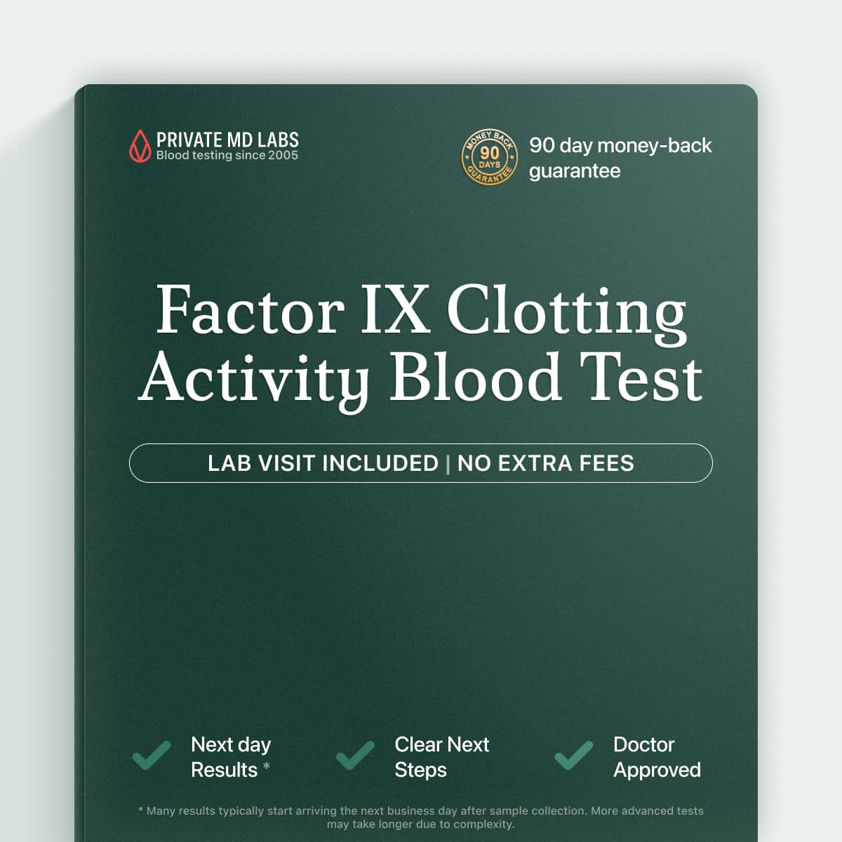 Factor IX clotting test for evaluating bleeding disorders like Hemophilia B