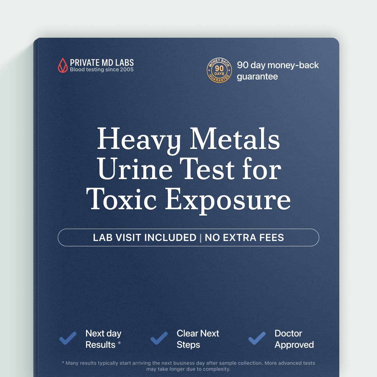 Urine metals panel for adults concerned about occupational or environmental heavy metal exposure