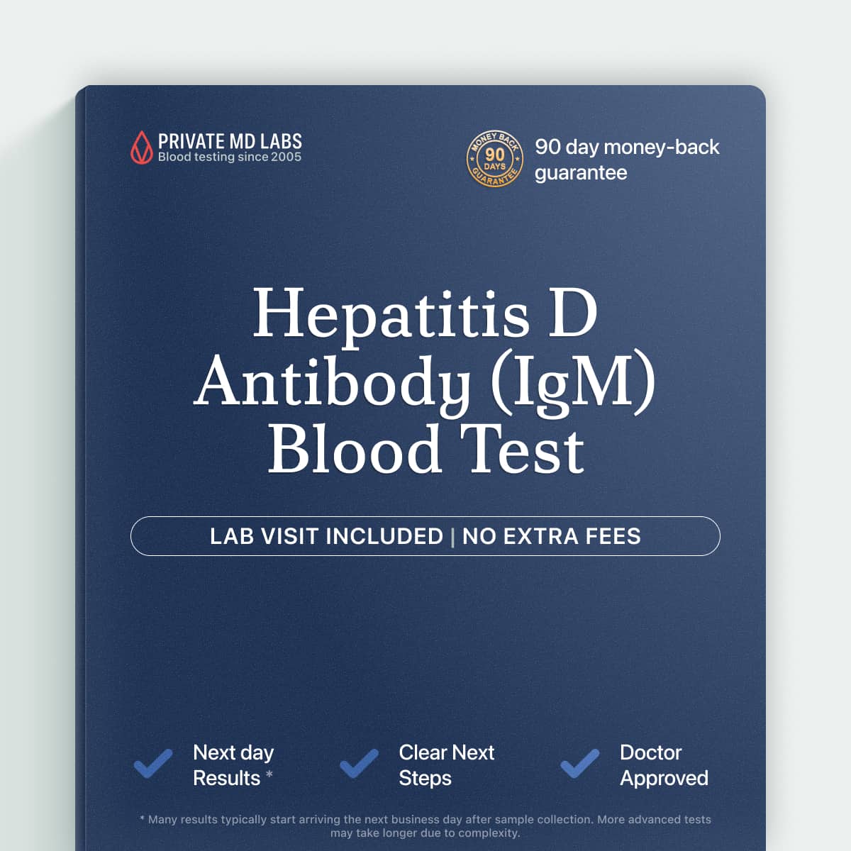 HDV IgM antibody test for people with hepatitis B infection risk