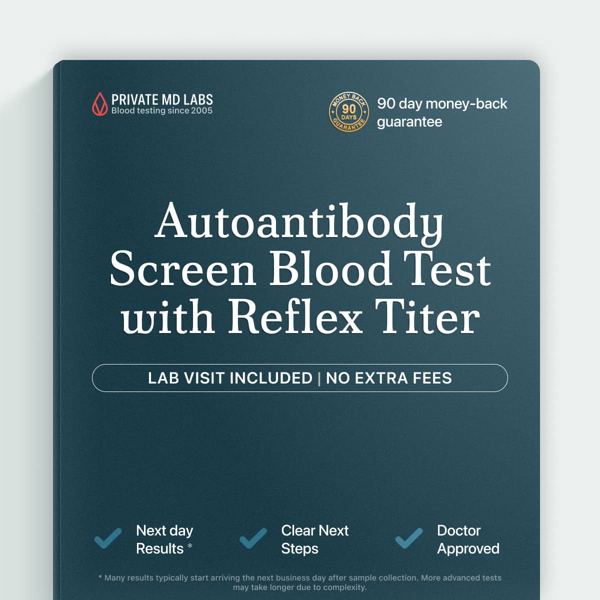 Autoantibody screen test for adults with symptoms of autoimmune disease
