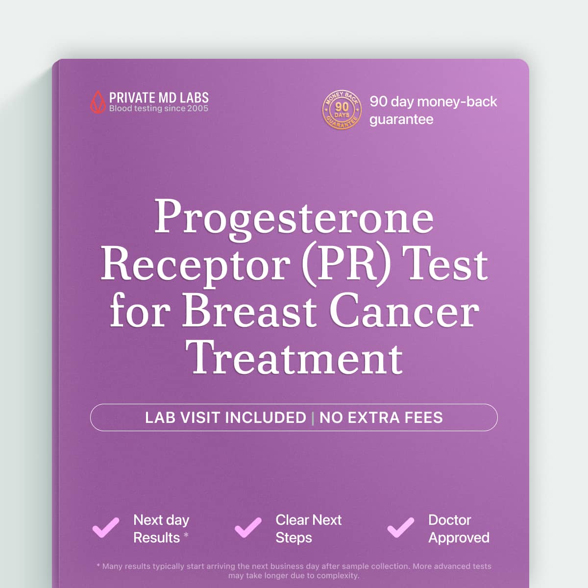 Progesterone receptor tissue test for breast cancer therapy planning and treatment guidance