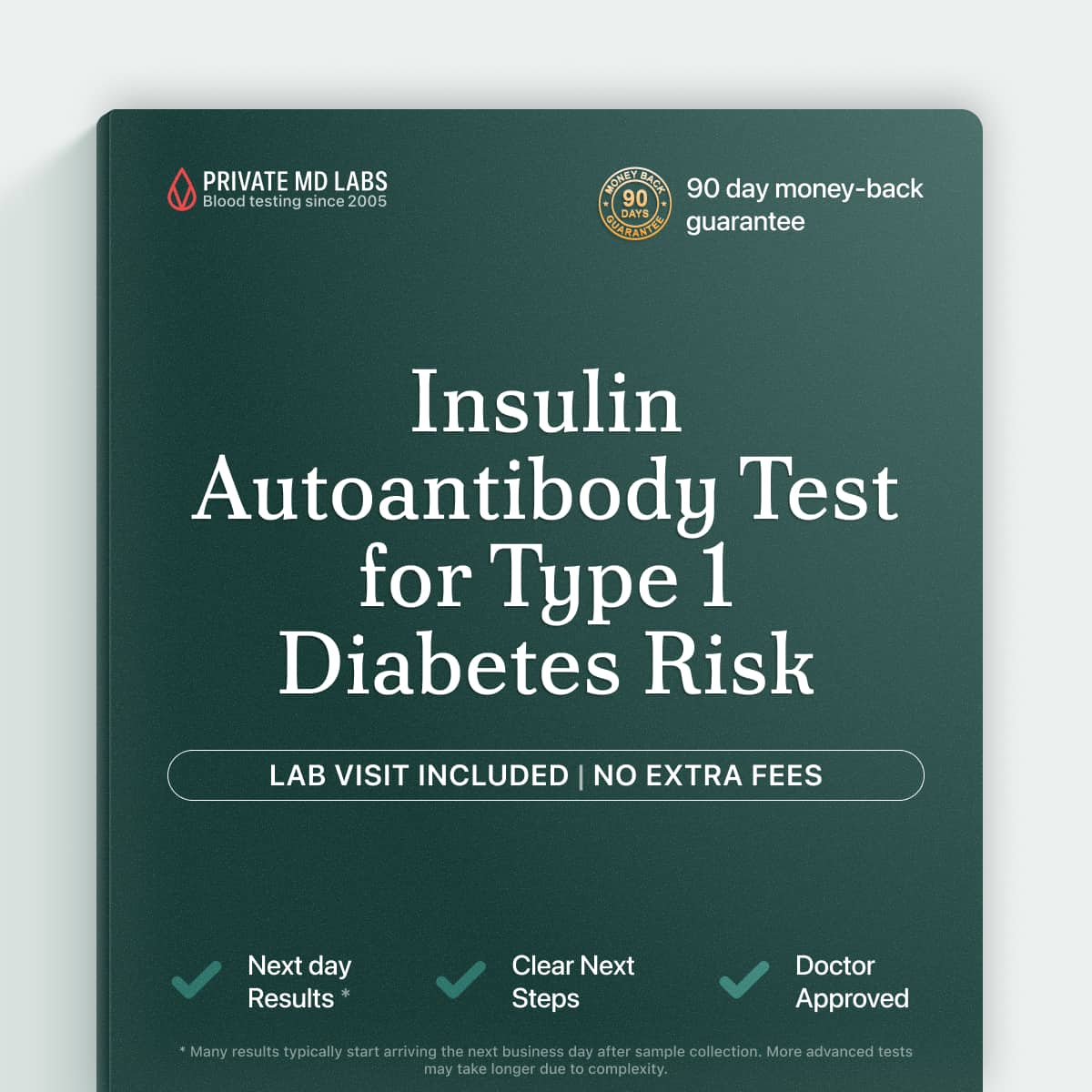 Insulin Autoantibody test for family history of type 1 diabetes screening