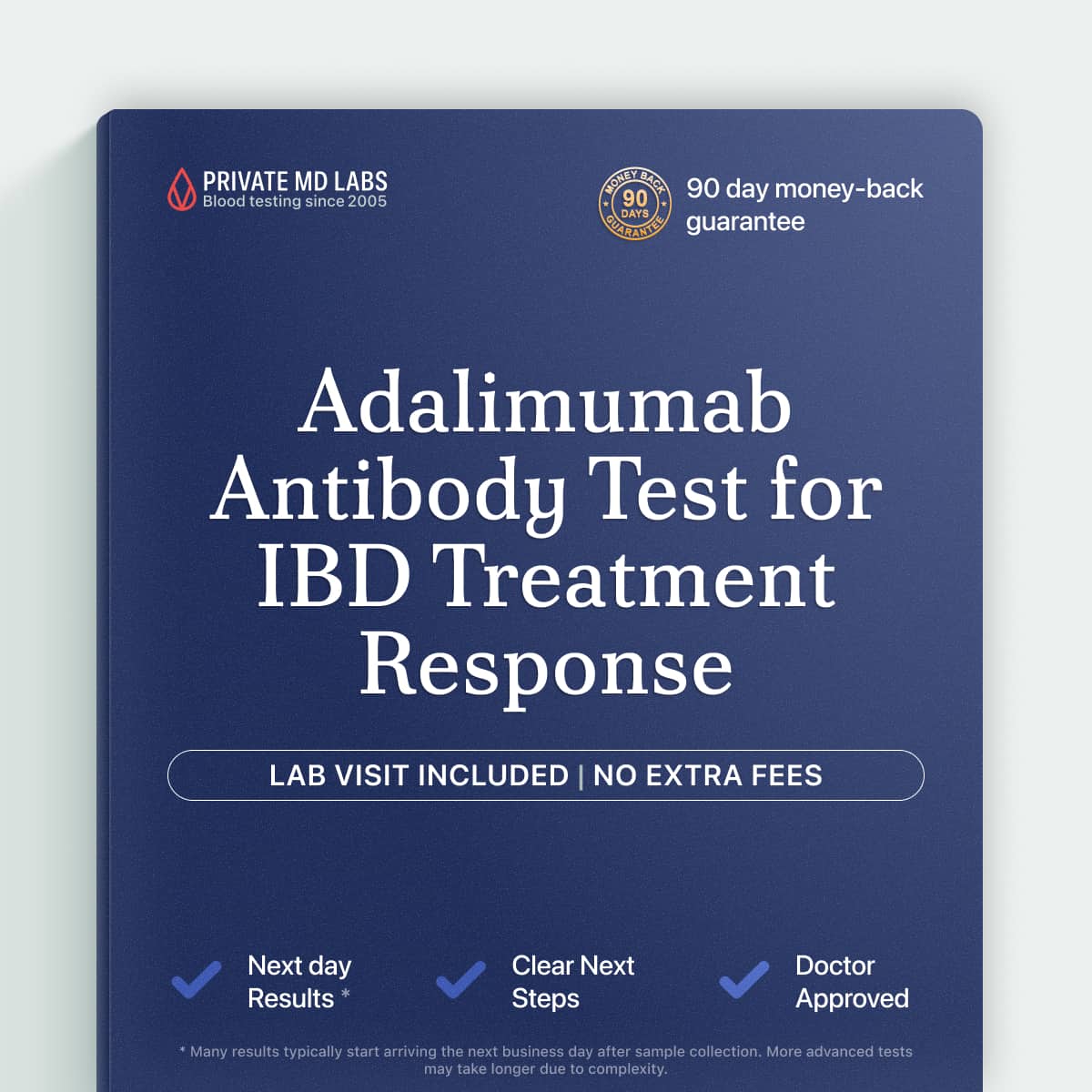IBD monitoring test for patients on adalimumab checking antibody-related treatment failure