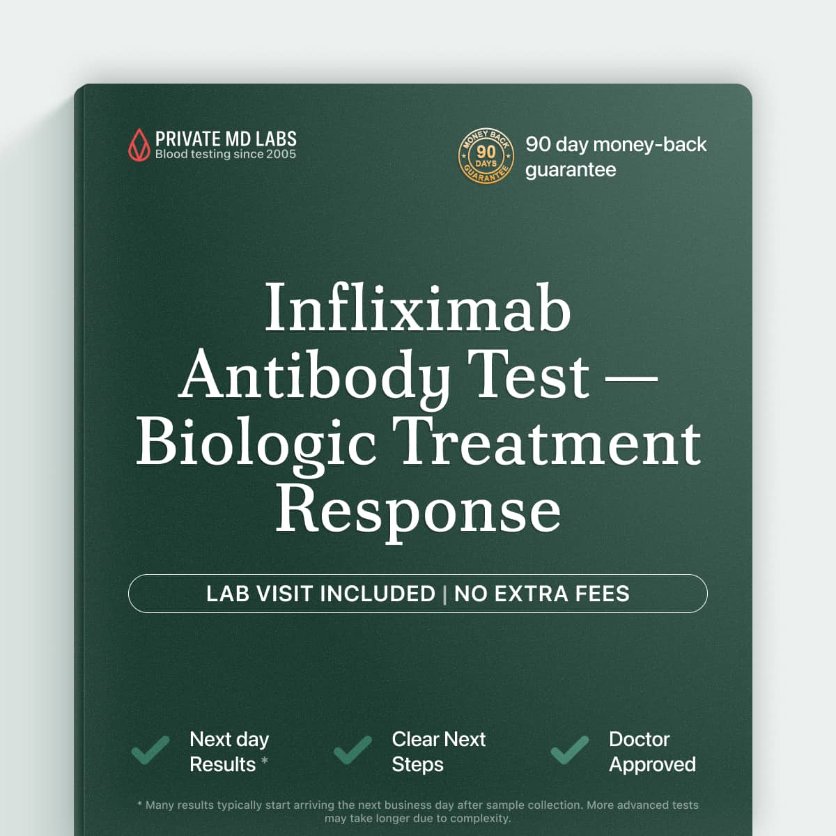 Antibody test for patients on infliximab managing Crohn's or arthritis flares