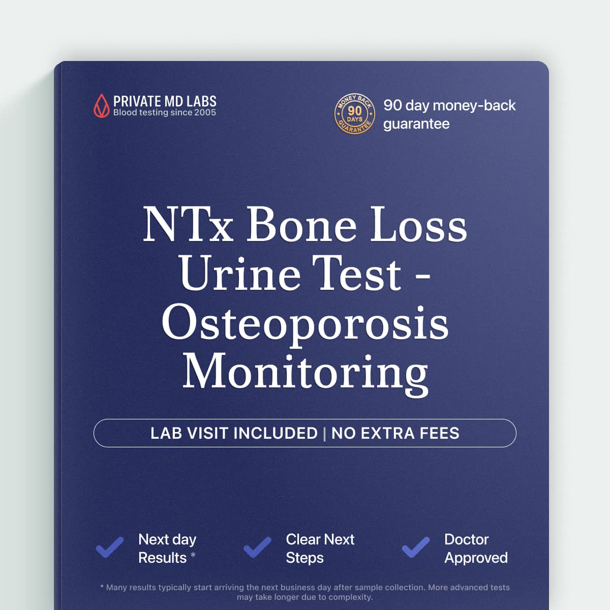Bone health urine test for adults monitoring osteoporosis treatment and bone loss