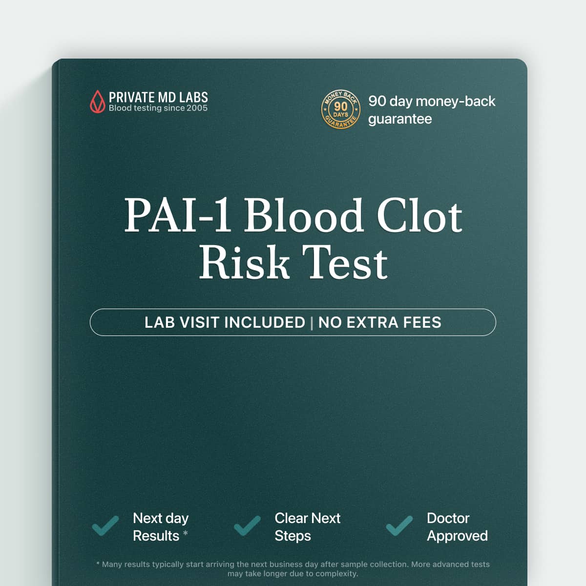 PAI-1 blood clot and heart attack risk test for cardiovascular concerns