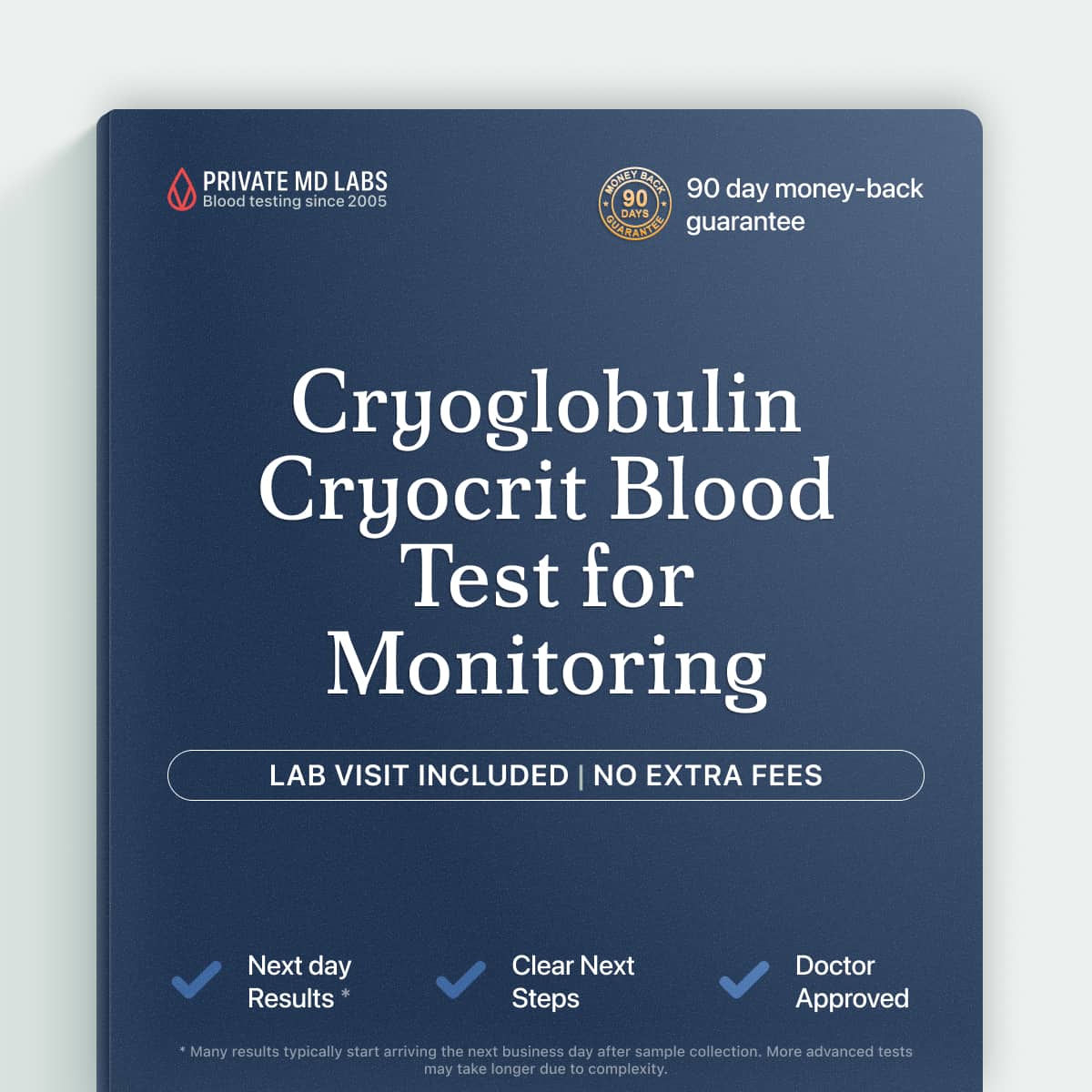 Cryoglobulin cryocrit test for monitoring known cryoglobulinemia or autoimmune-related conditions