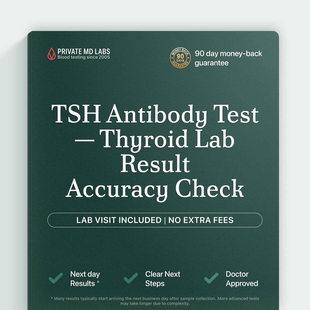 Thyroid antibody test for unexplained TSH results despite normal thyroid hormone levels