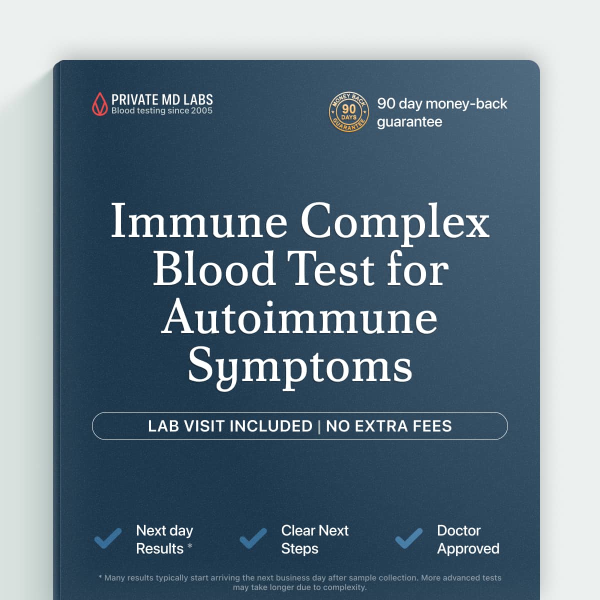 Immune complex test for autoimmune symptoms like joint pain and fatigue