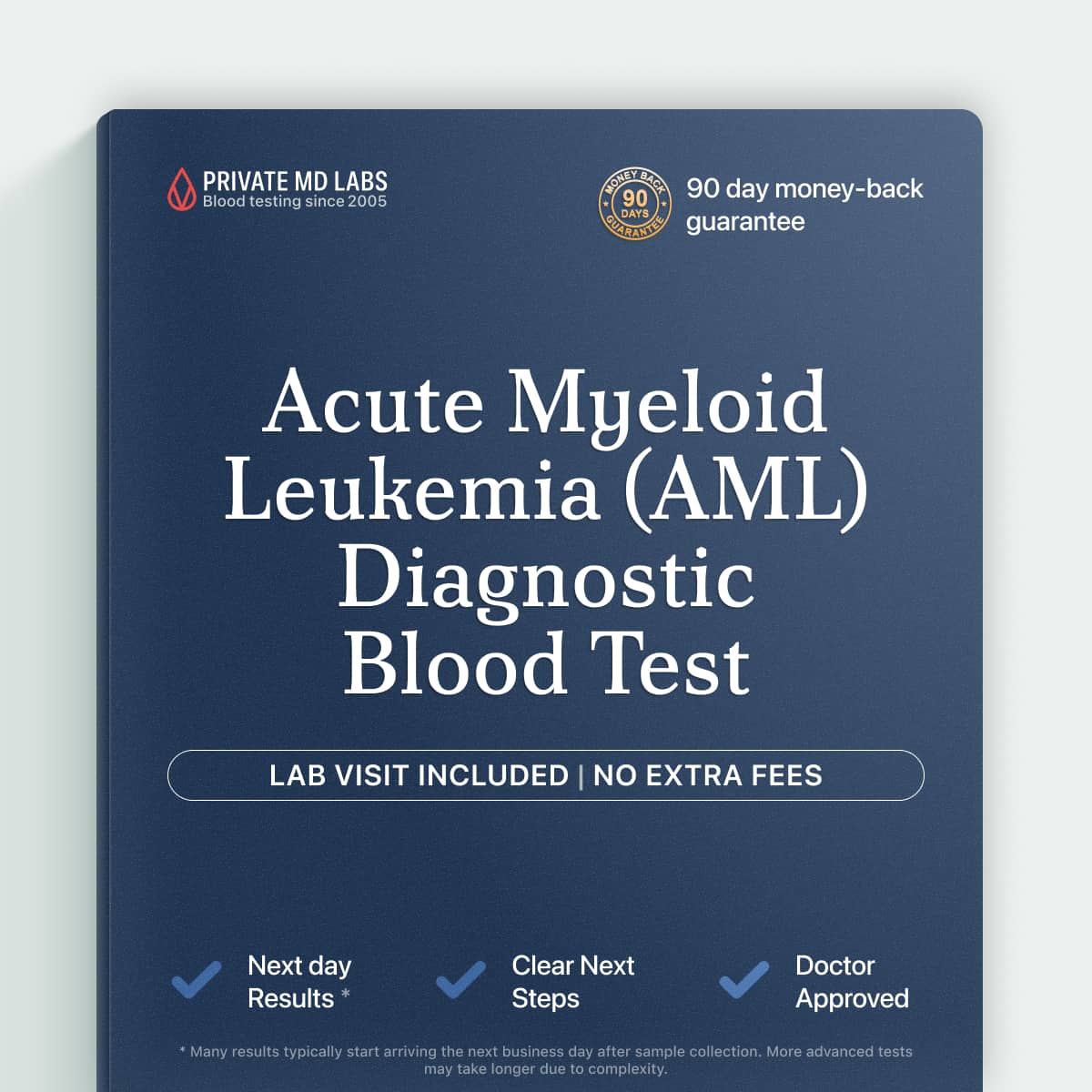 Specialized AML leukemia test for patients needing diagnosis or treatment guidance