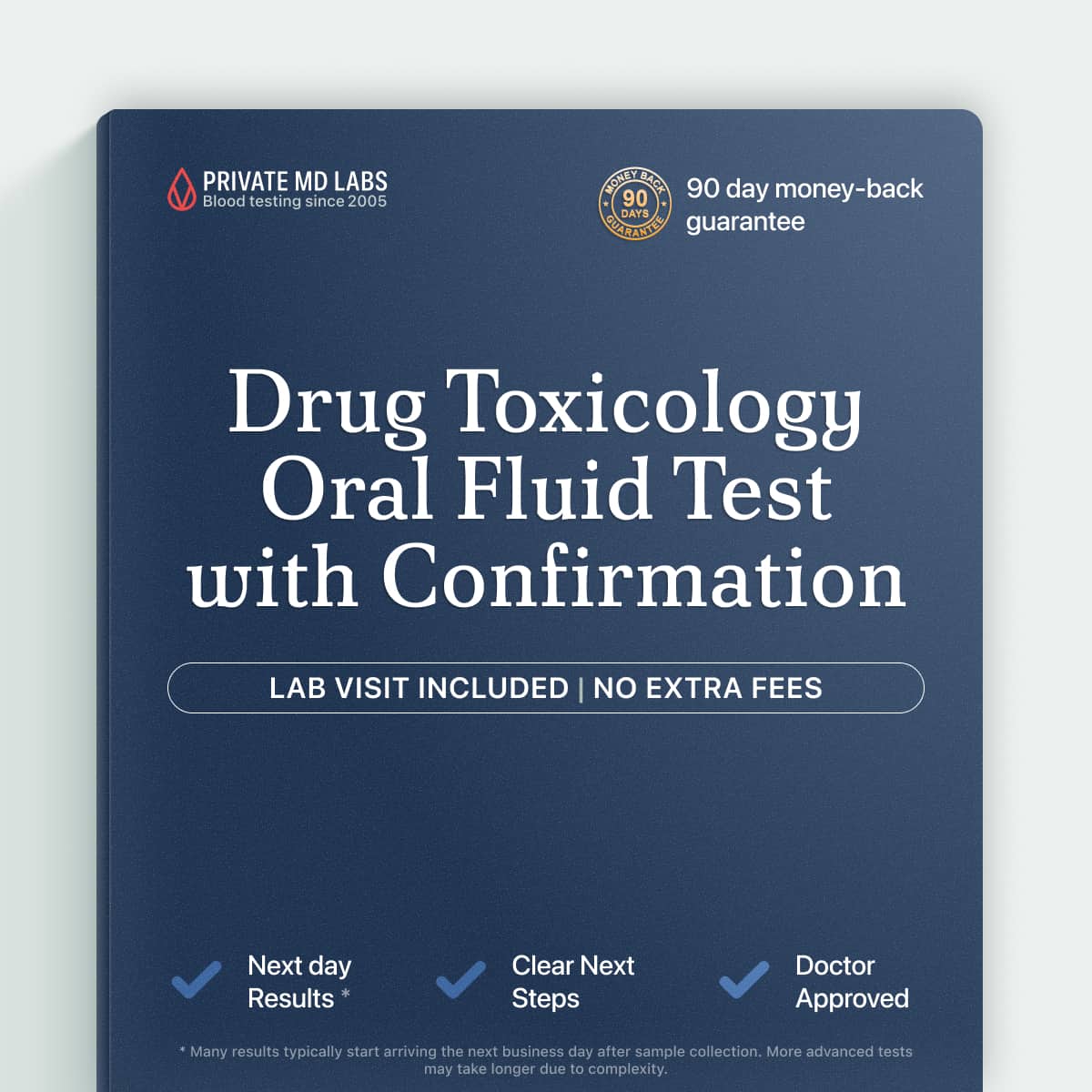 Oral fluid drug toxicology panel for workplace or personal substance use screening
