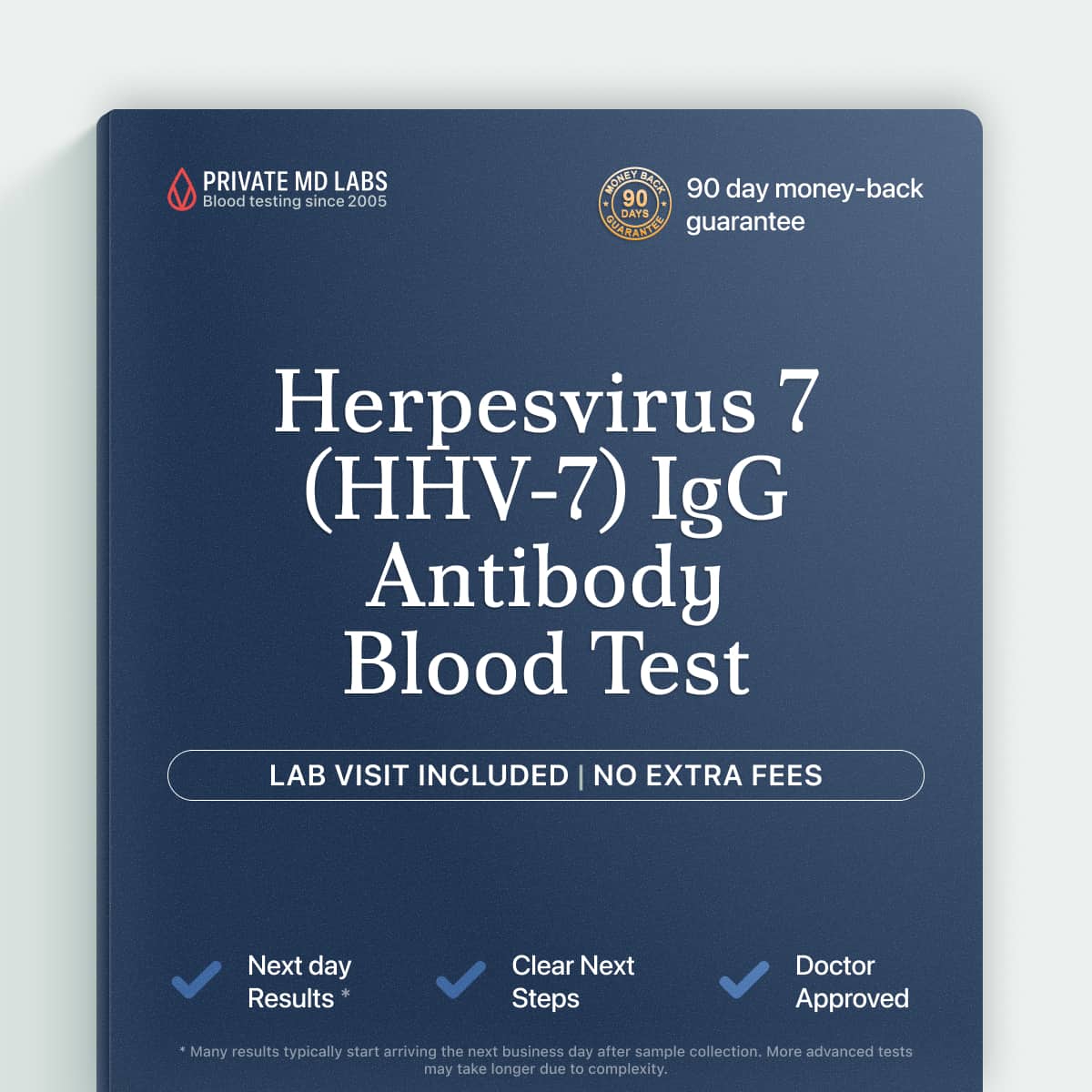 HHV-7 antibody test for evaluating past viral infection and unexplained rash history