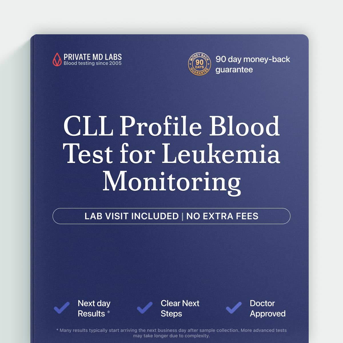 CLL Profile blood test for monitoring chronic lymphocytic leukemia progression
