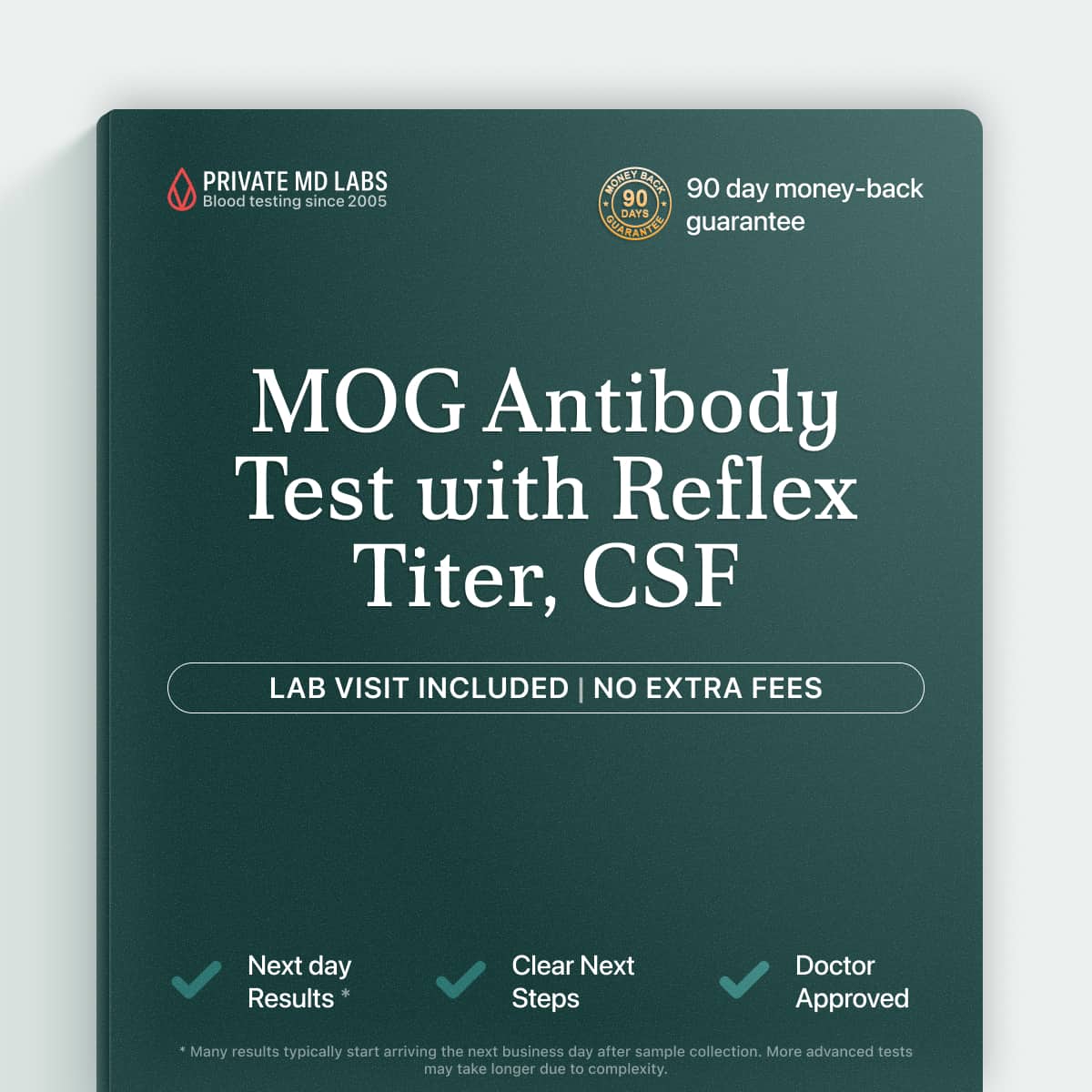 MOG antibody CSF test for diagnosing neuromyelitis optica spectrum disorders