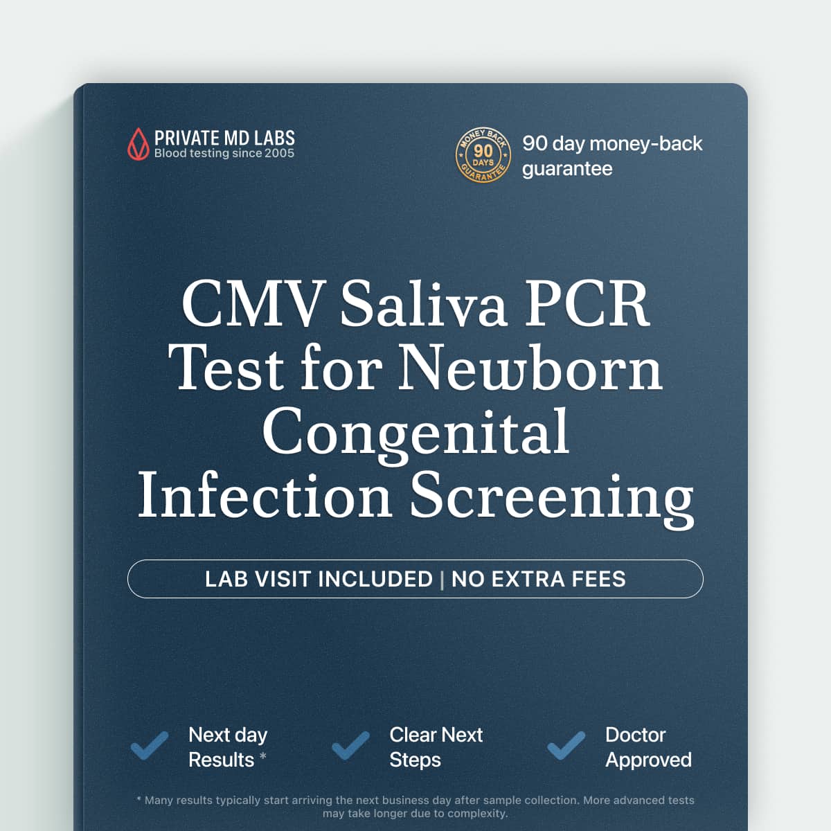 CMV saliva PCR test for newborns and pregnant women screening congenital infection risk