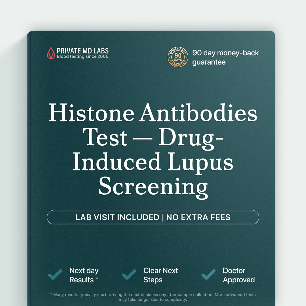 Histone antibody test for autoimmune symptoms linked to drug-induced or idiopathic lupus