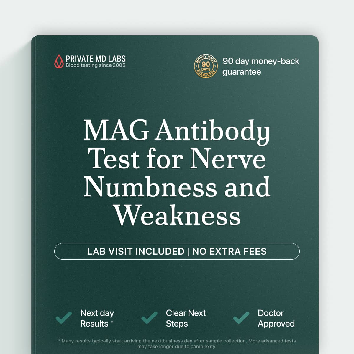 MAG antibody IgM test for diagnosing autoimmune peripheral neuropathy symptoms