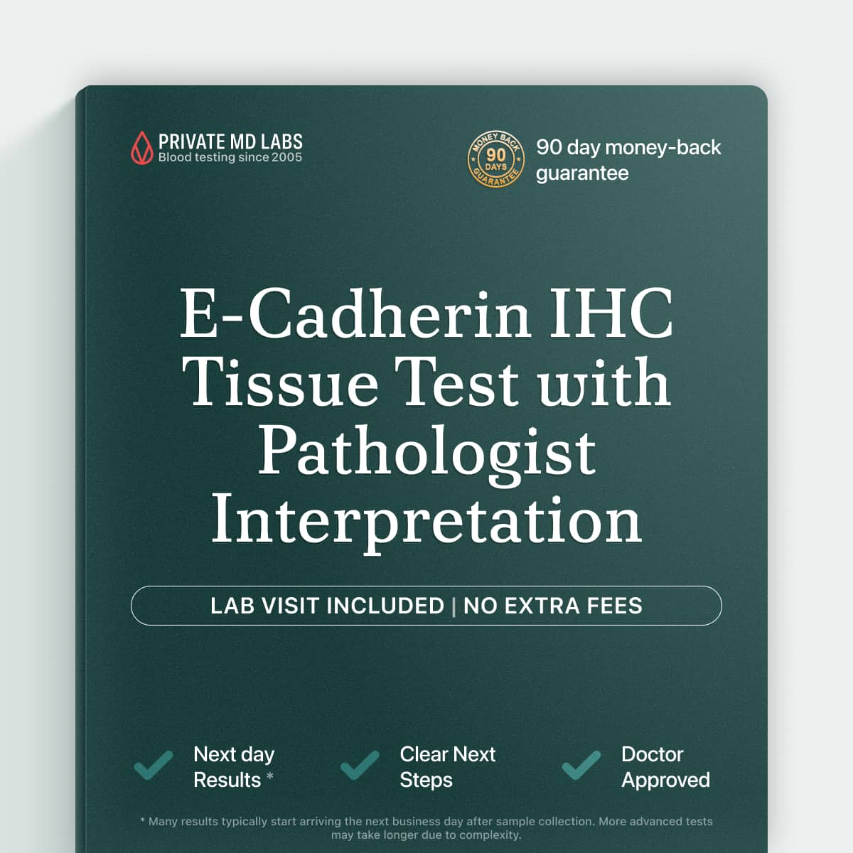 E-Cadherin IHC test for tissue biopsy analysis in cancer diagnosis workup