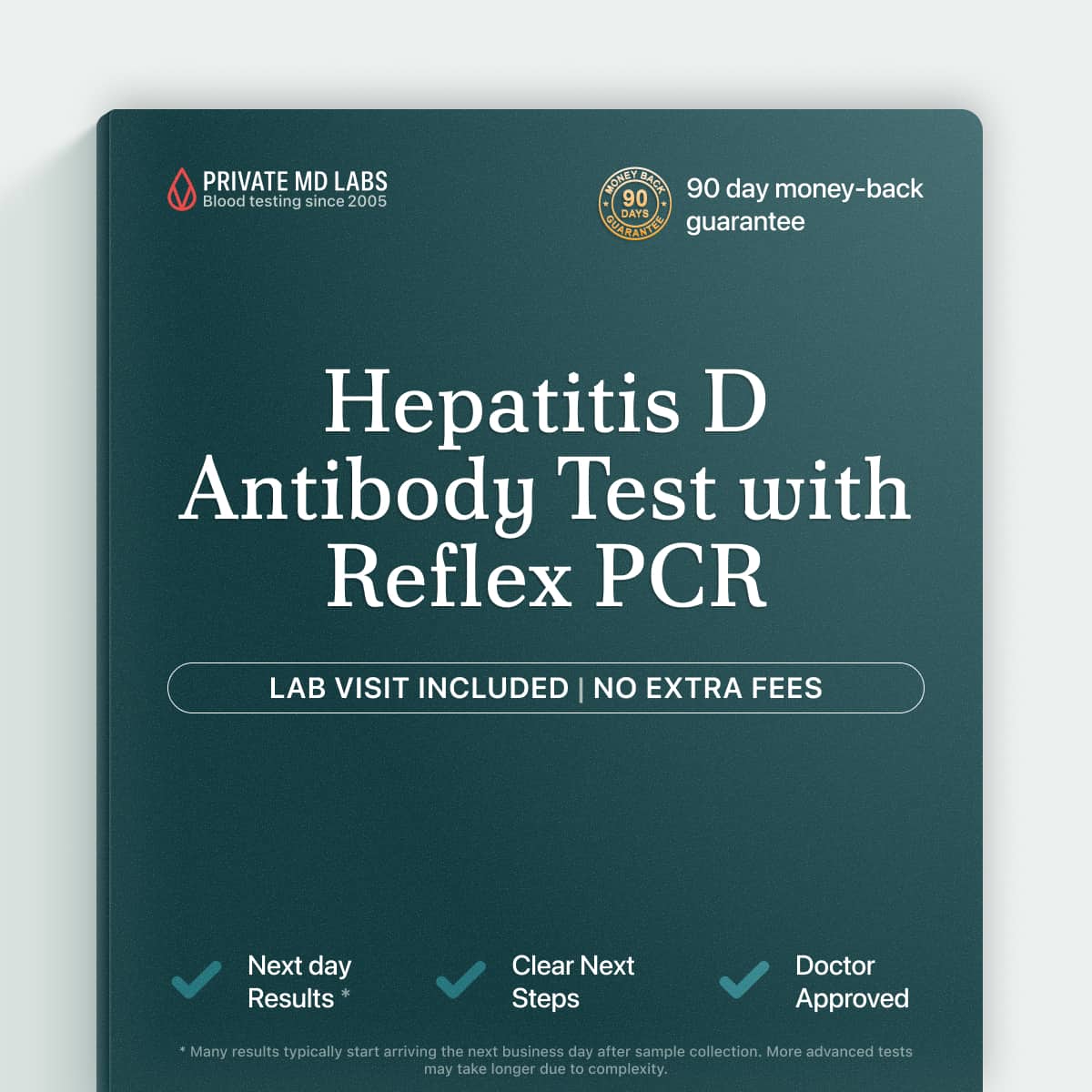 Hepatitis D antibody test for people with hepatitis B needing liver infection screening