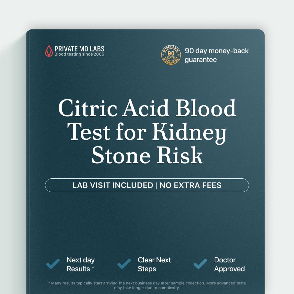 Citric acid serum test for evaluating metabolic and kidney stone risk factors