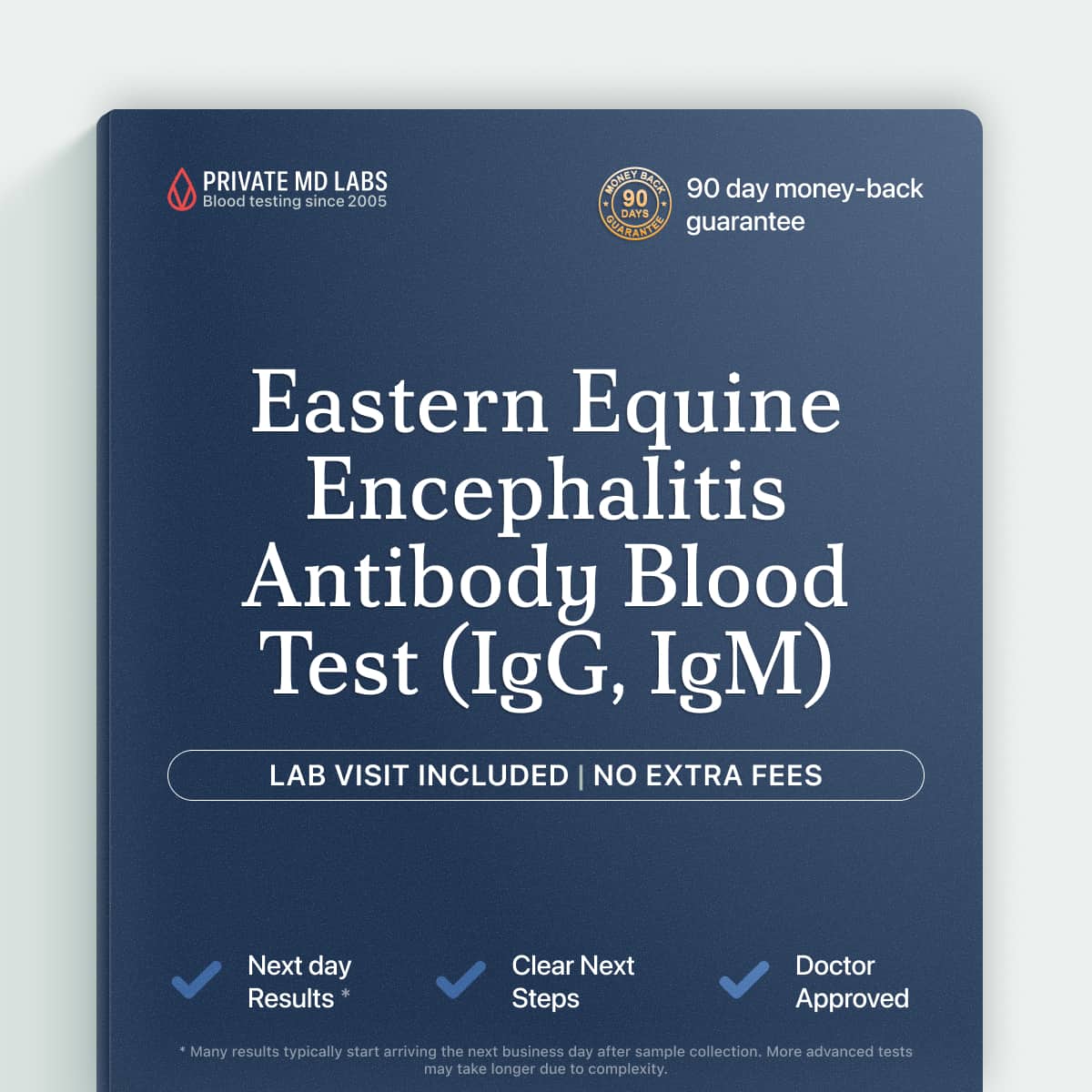 Eastern Equine Encephalitis antibody test for suspected mosquito-borne viral infection