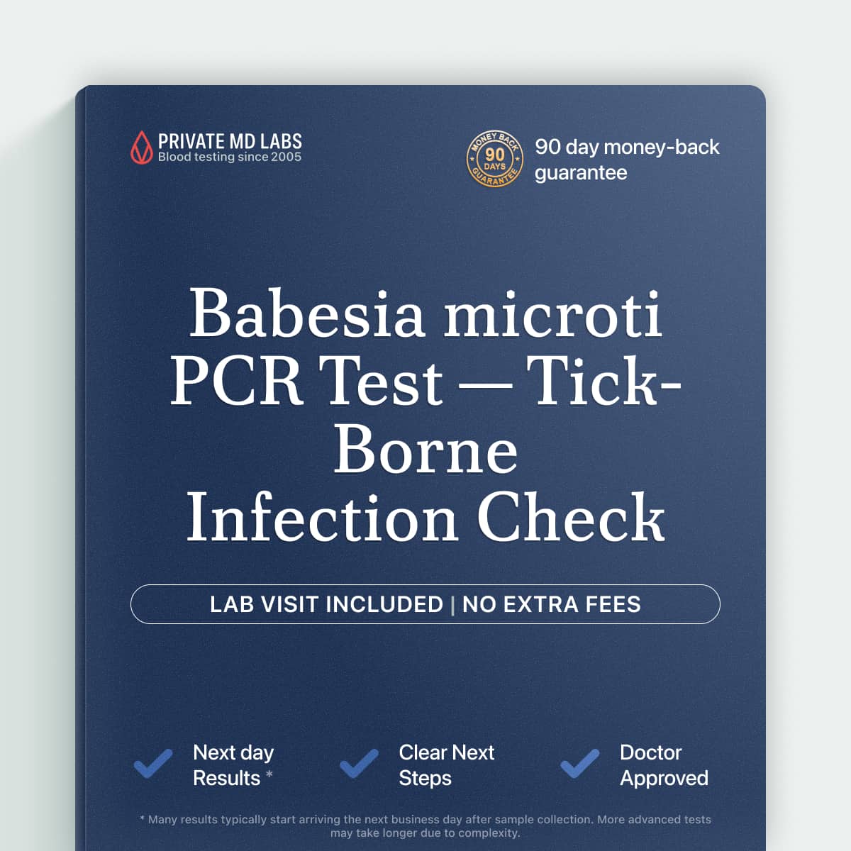 Babesia microti PCR test for diagnosing tick-borne babesiosis infection