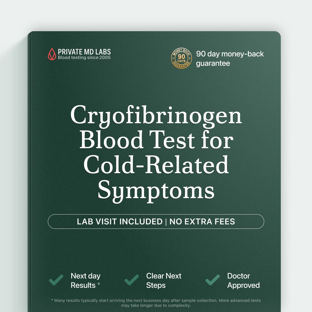 Cryofibrinogen test for patients with cold-triggered skin and circulation symptoms