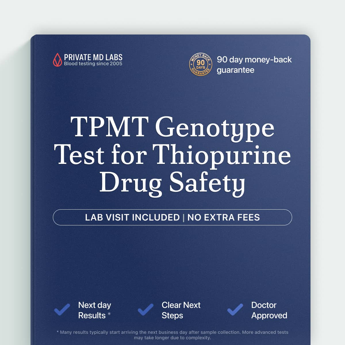 TPMT genotype test for patients starting azathioprine or mercaptopurine cancer therapy