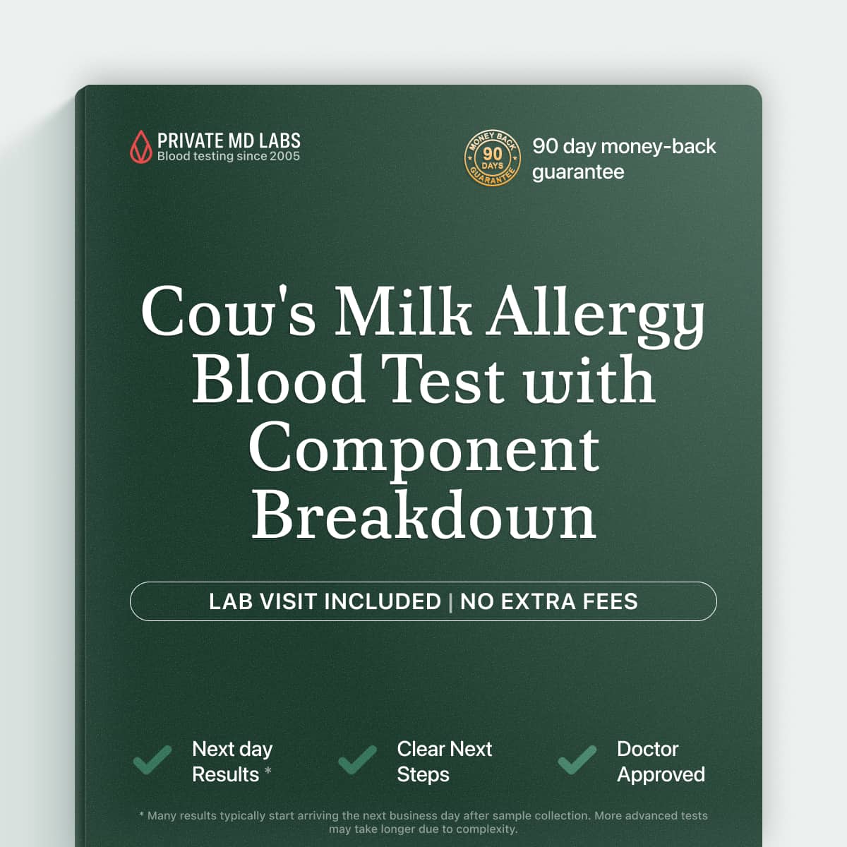 Milk allergy IgE test for those with dairy reactions or digestive symptoms