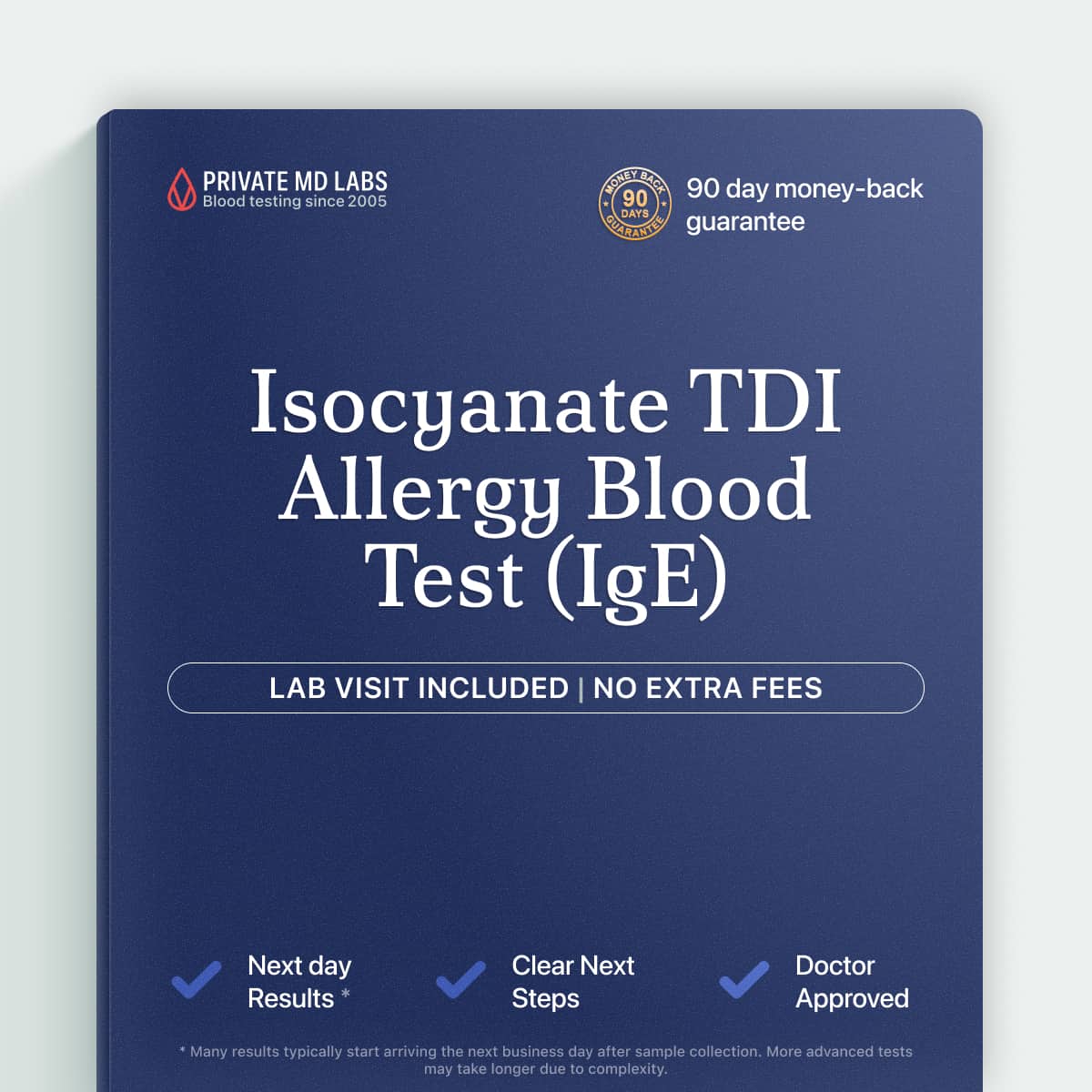 Isocyanate TDI IgE allergy test for workers with occupational asthma symptoms