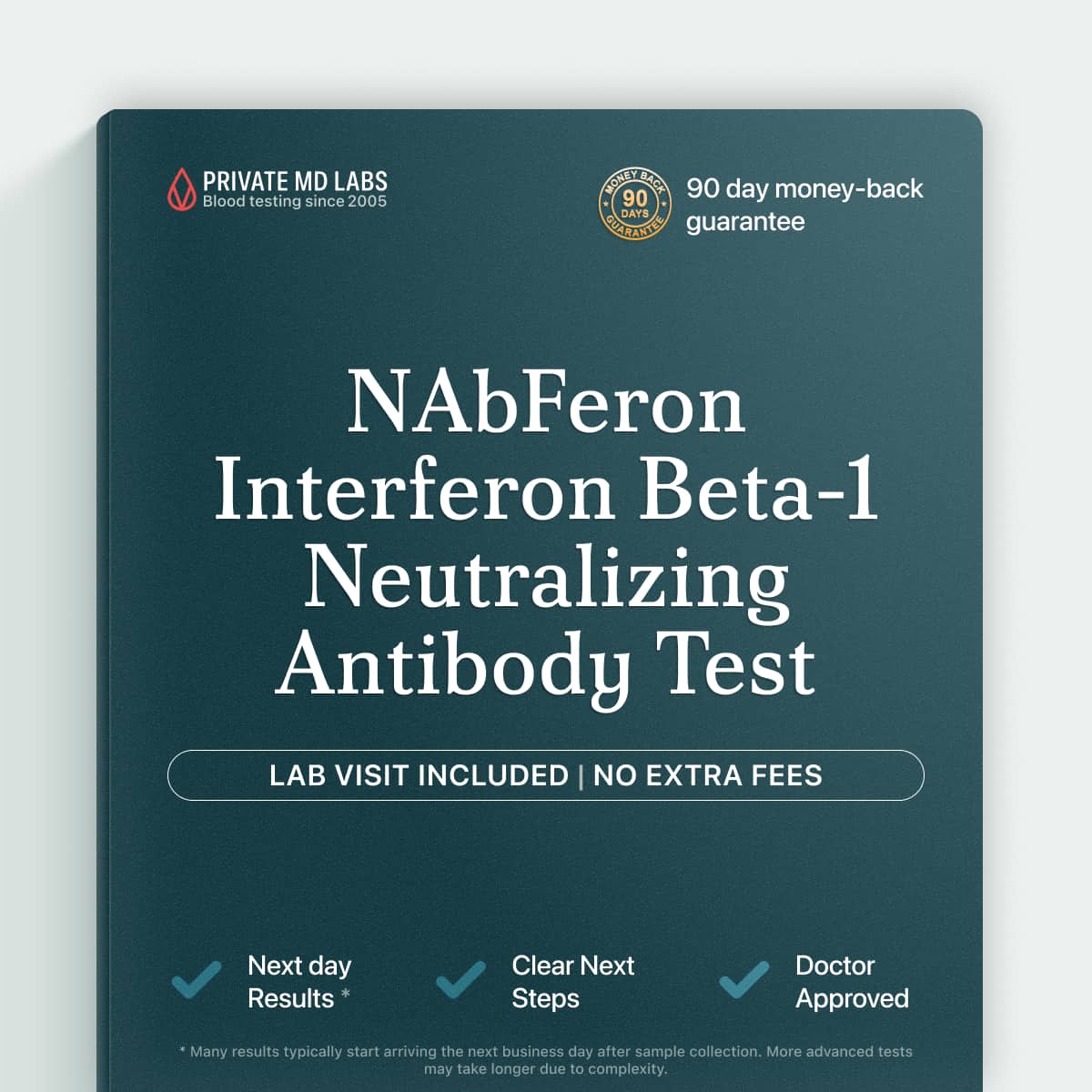 Specialized lab test for NAbFeron neutralizing antibody detection in interferon patients