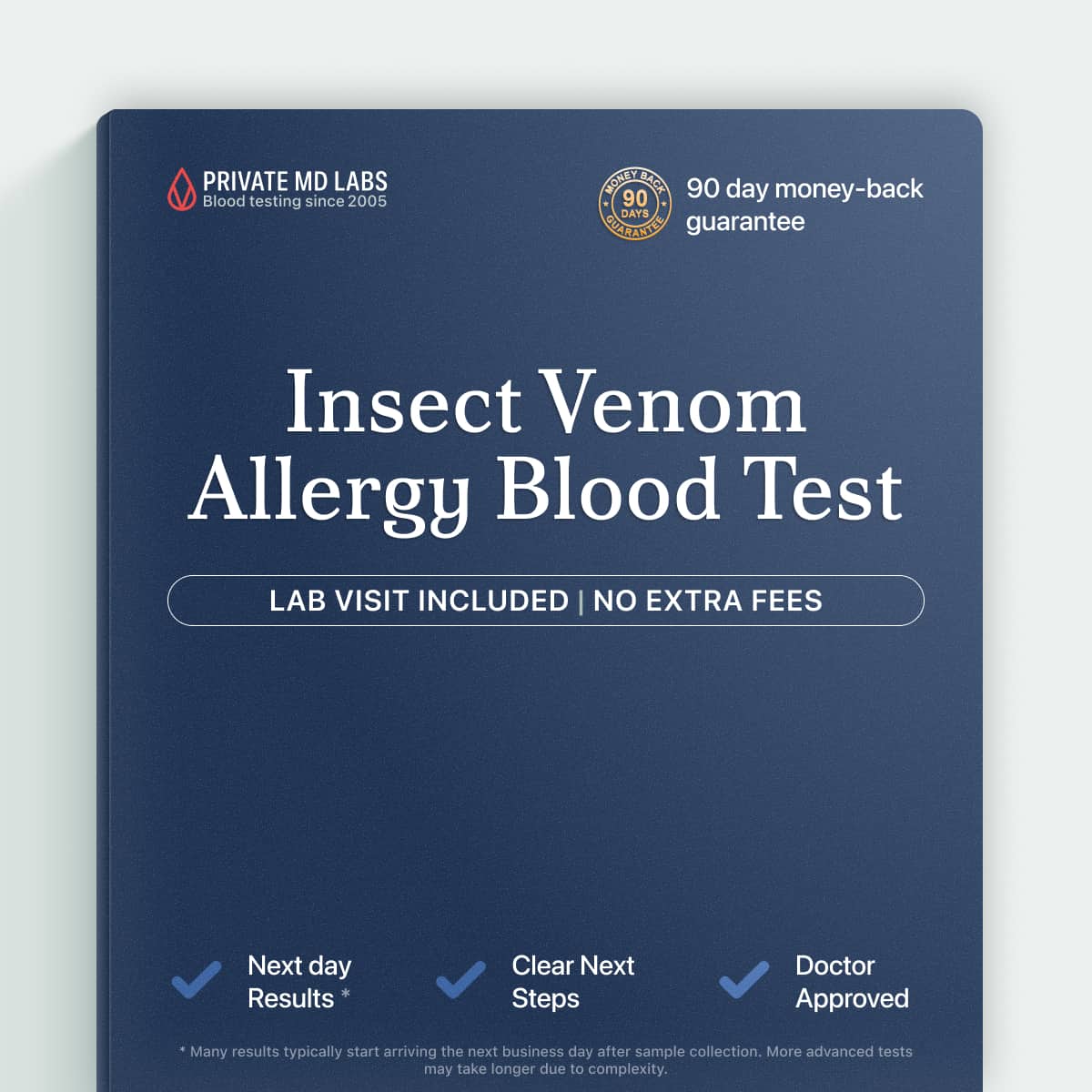 Insect venom allergy blood test for people with reactions to bee or wasp stings