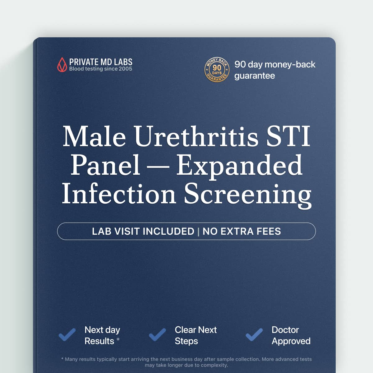 STI urethritis panel for men with urinary symptoms or discharge concerns