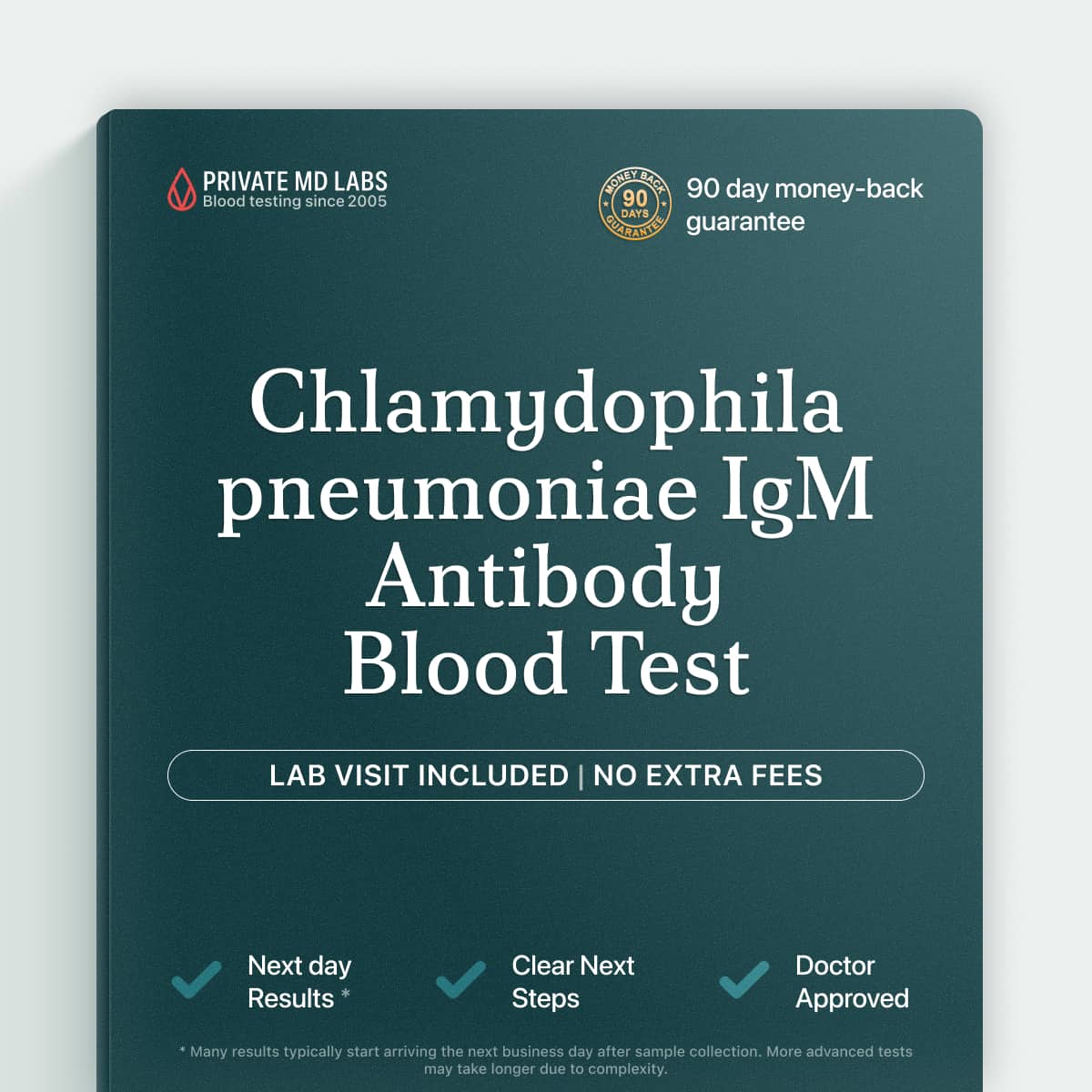 Chlamydophila pneumoniae IgM antibody test for diagnosing recent respiratory infection