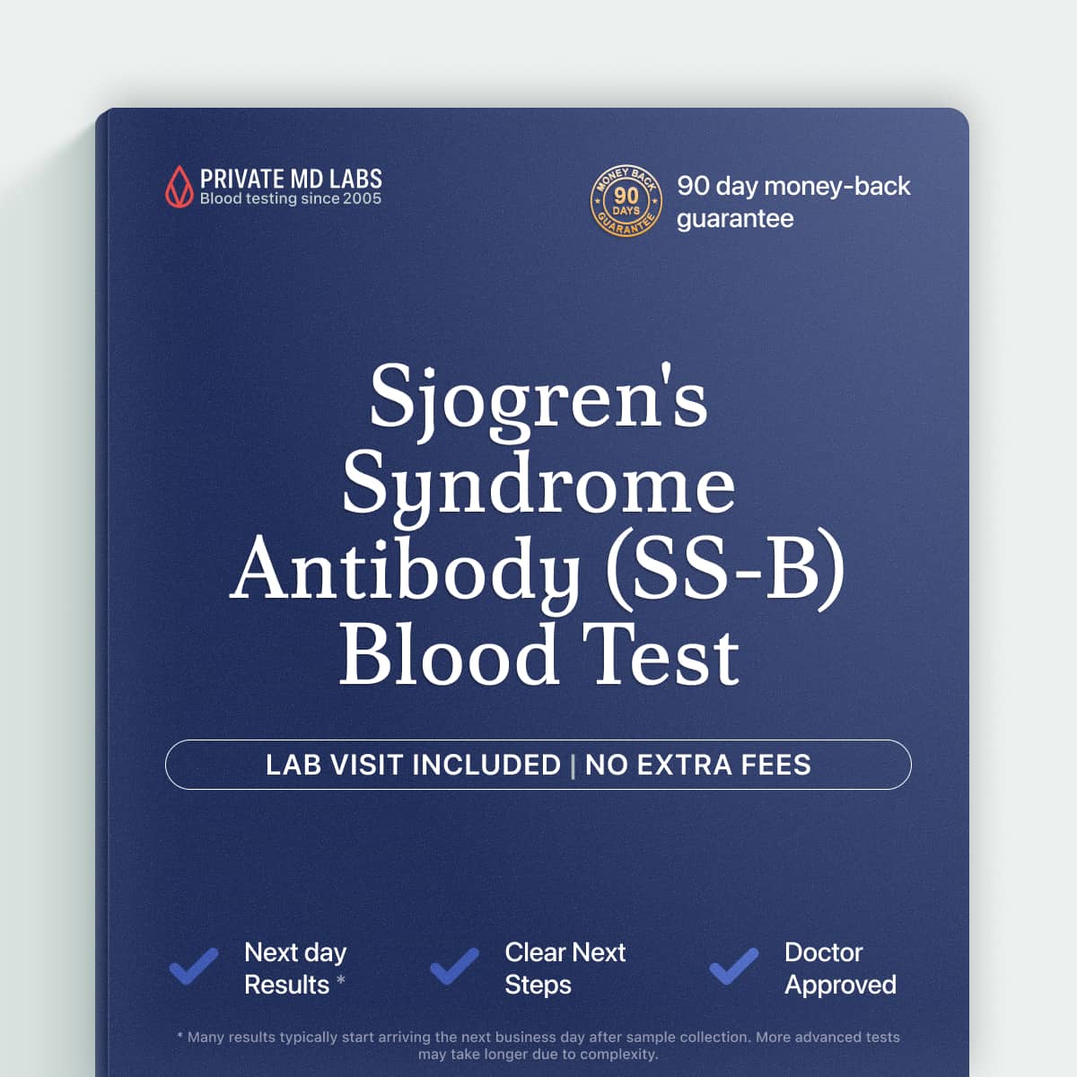 Sjogren's SS-B antibody test for diagnosing autoimmune dryness and joint symptoms