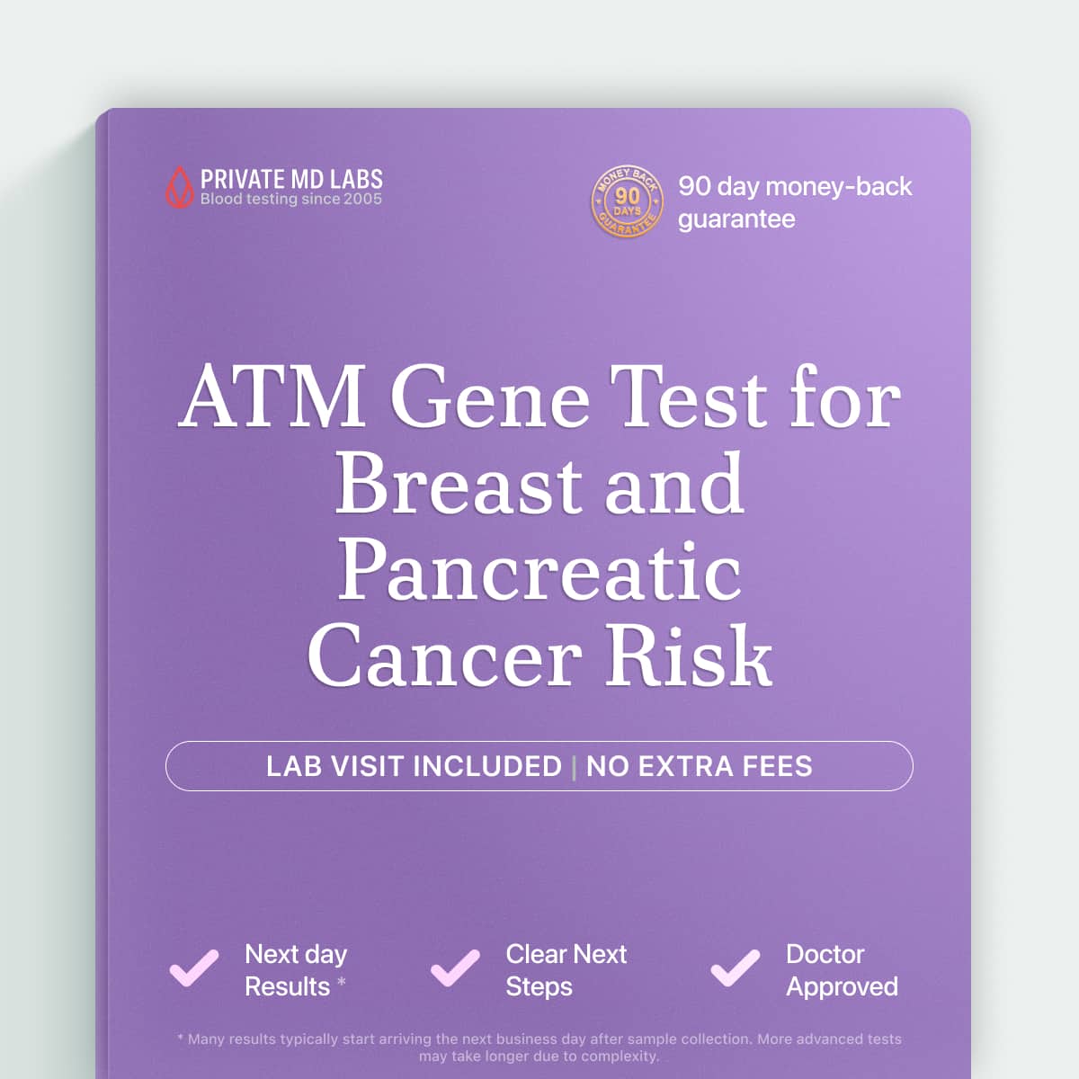 Genetic cancer risk test for families with breast or pancreatic cancer history