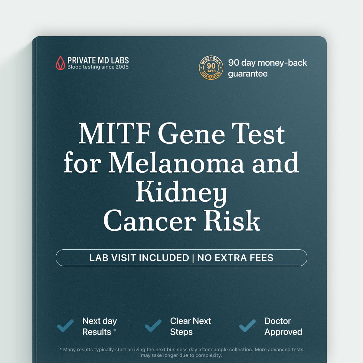 Genetic cancer risk test for melanoma and kidney cancer family history