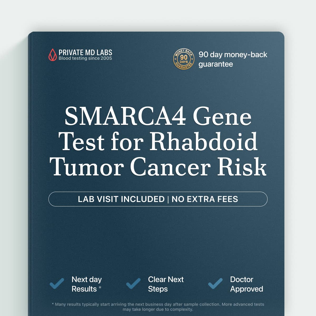 Genetic test for families with rhabdoid tumor or ovarian cancer history