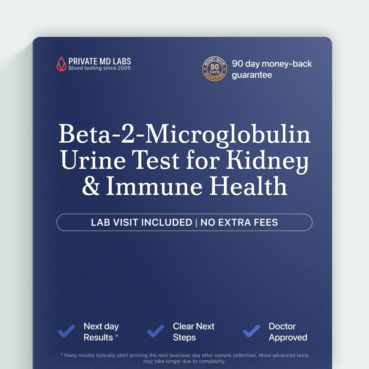 Urine Beta-2-Microglobulin test for kidney tubule health and immune system monitoring