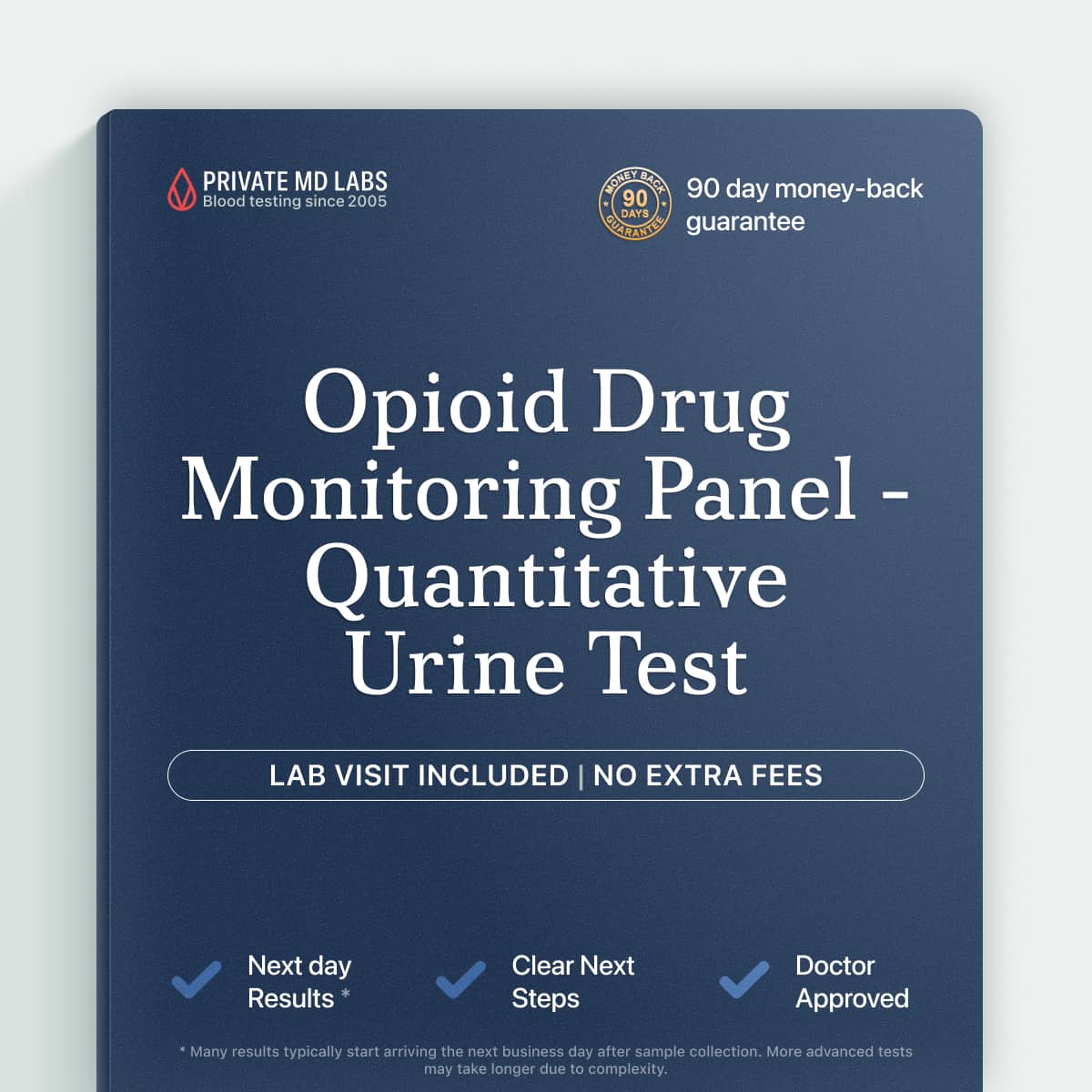 Quantitative urine opioid panel for treatment compliance and prescription monitoring programs