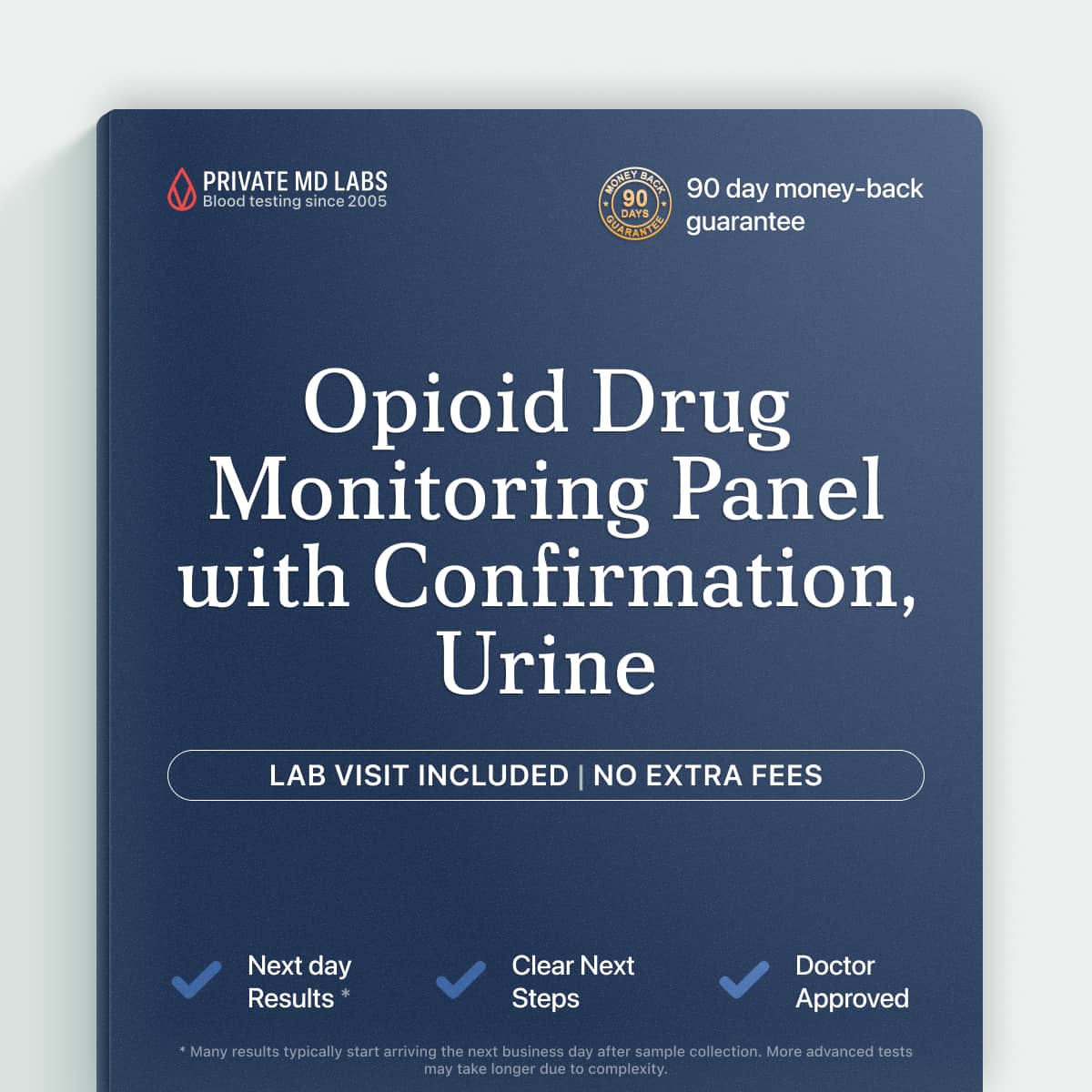 Urine drug monitoring panel for tracking prescribed opioid dosing compliance