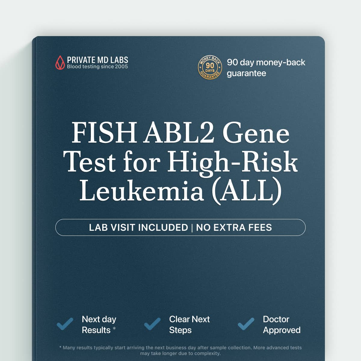 FISH ABL2 test for leukemia patients checking gene fusions and therapy options