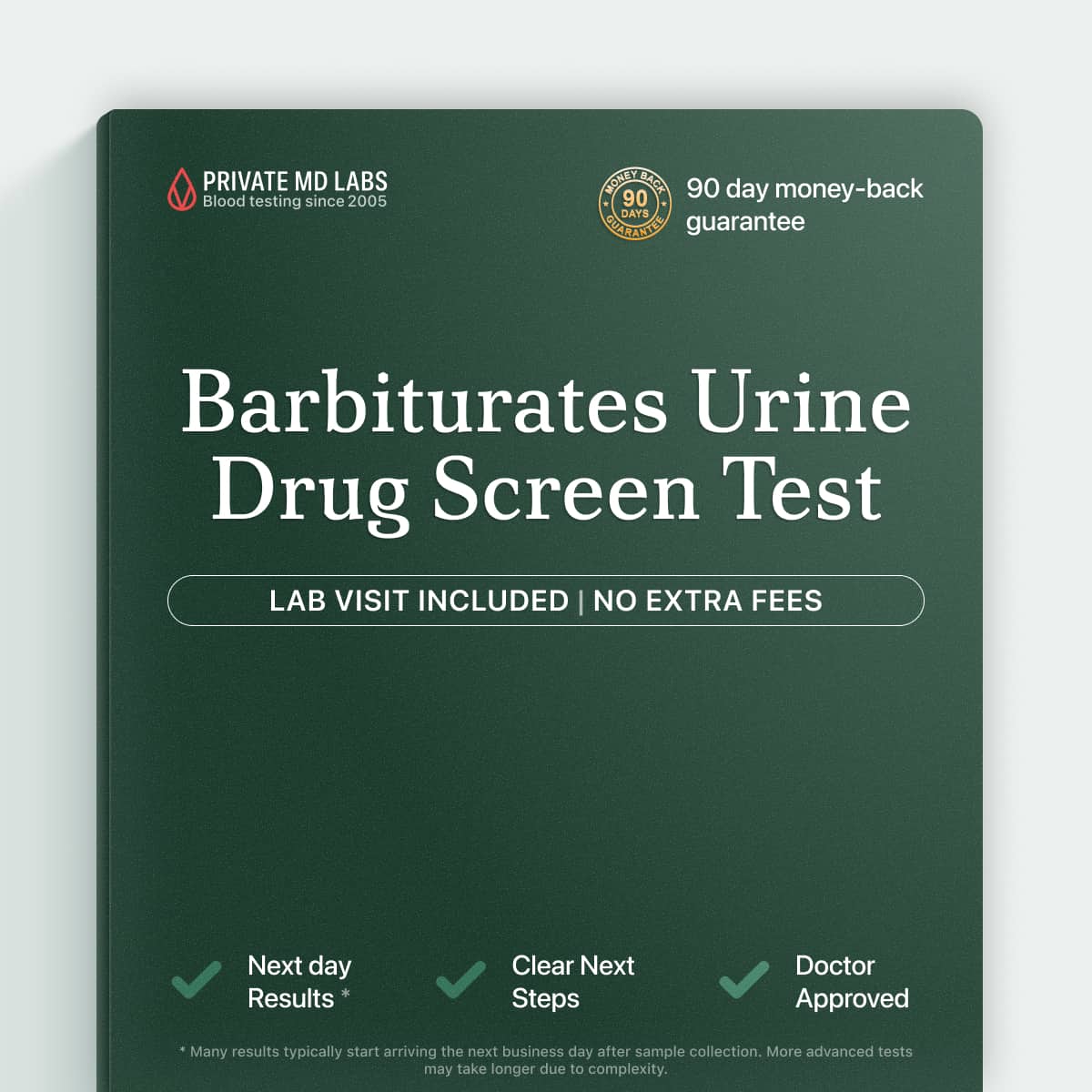 Urine barbiturate drug screen for monitoring prescription compliance and detecting misuse