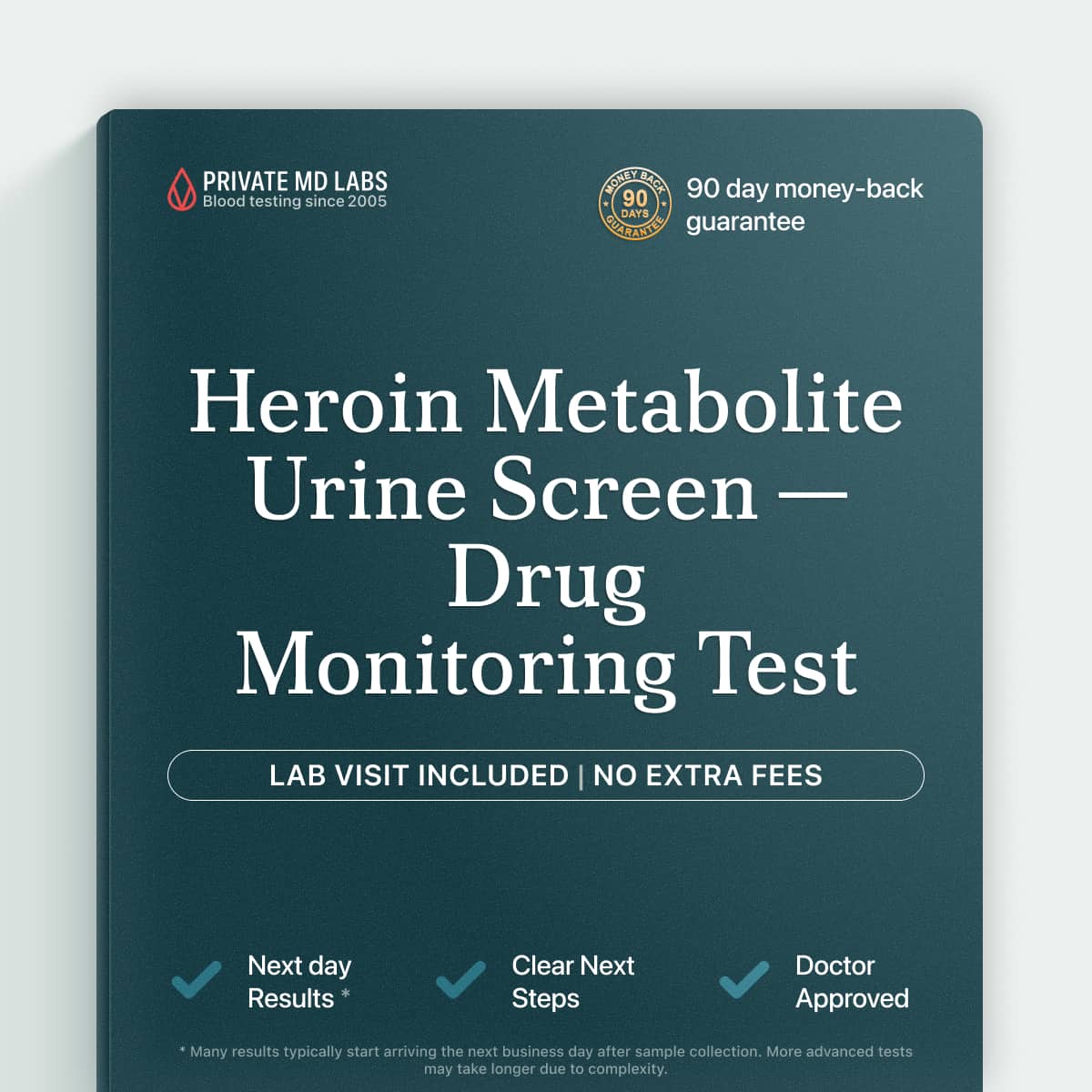 Urine drug monitoring test screening for 6-Monoacetylmorphine, a heroin metabolite